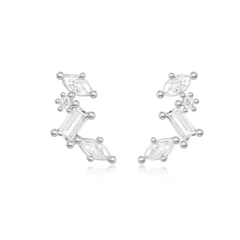 Celestial Cluster Earrings with AAAAA Cubic Zirconia