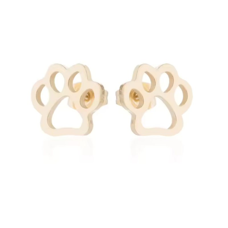CharmedPaw Paw Print Stud Earrings