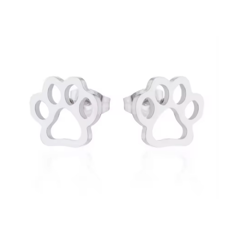 CharmedPaw Paw Print Stud Earrings