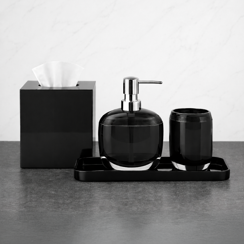 The Aurik Collection – Elegant Modern Bathroom Décor Accessories Set of 4