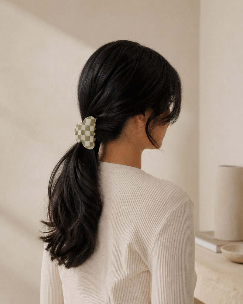 Checkered Hair Clip