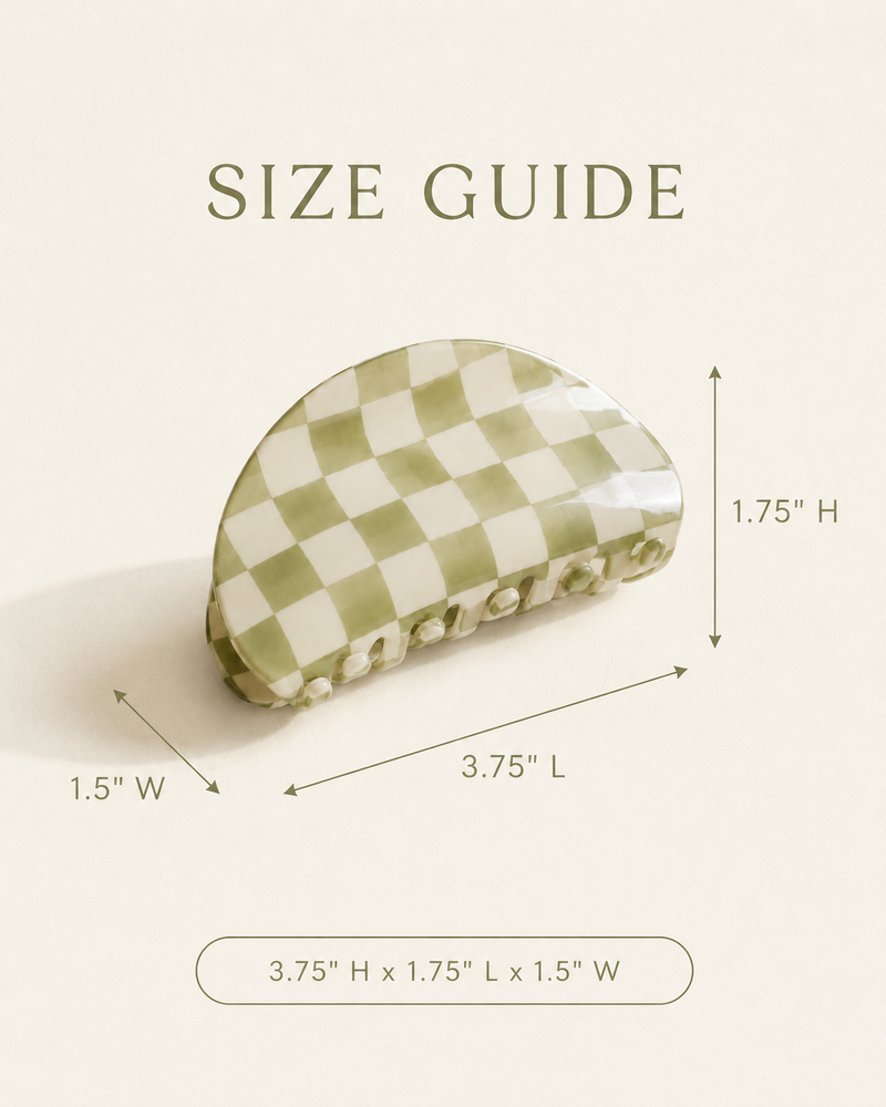 Checkered Hair Clip