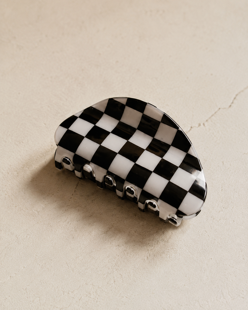 Checkered Hair Clip