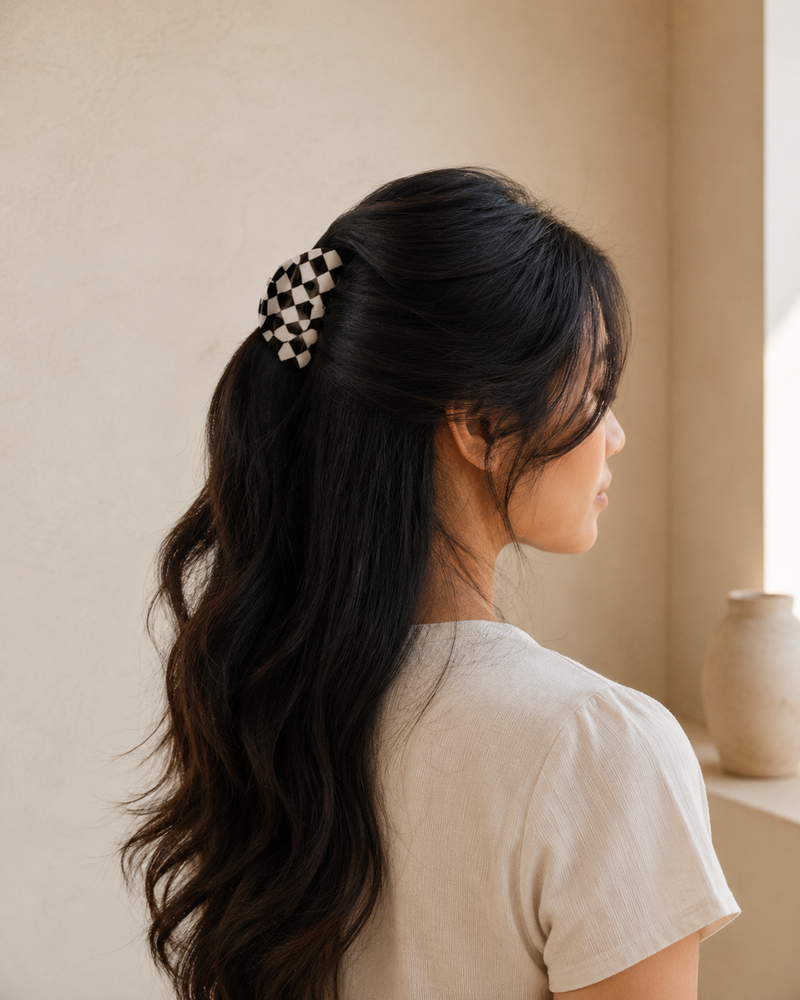 Checkered Hair Clip