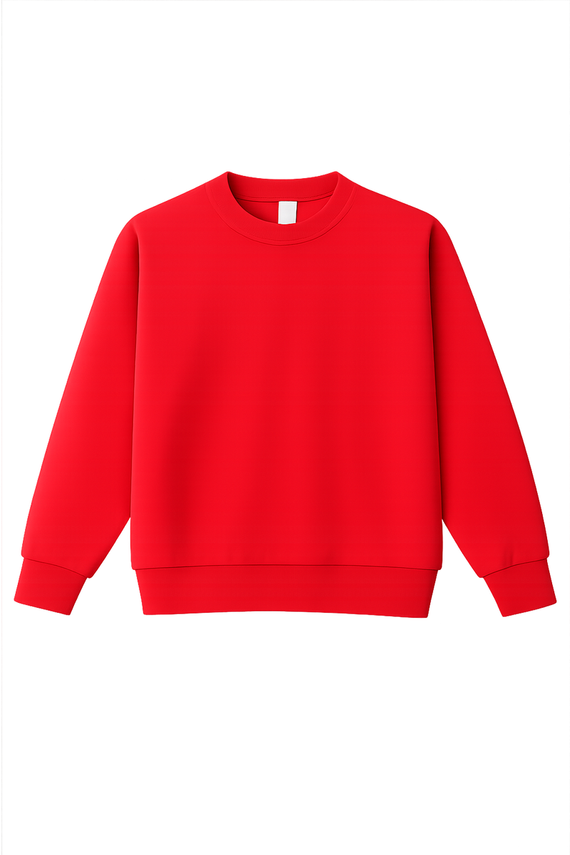 Unisex Cotton-face, Crew Neck Sweatshirt