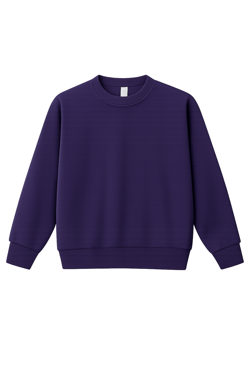 Unisex Cotton-face, Crew Neck Sweatshirt
