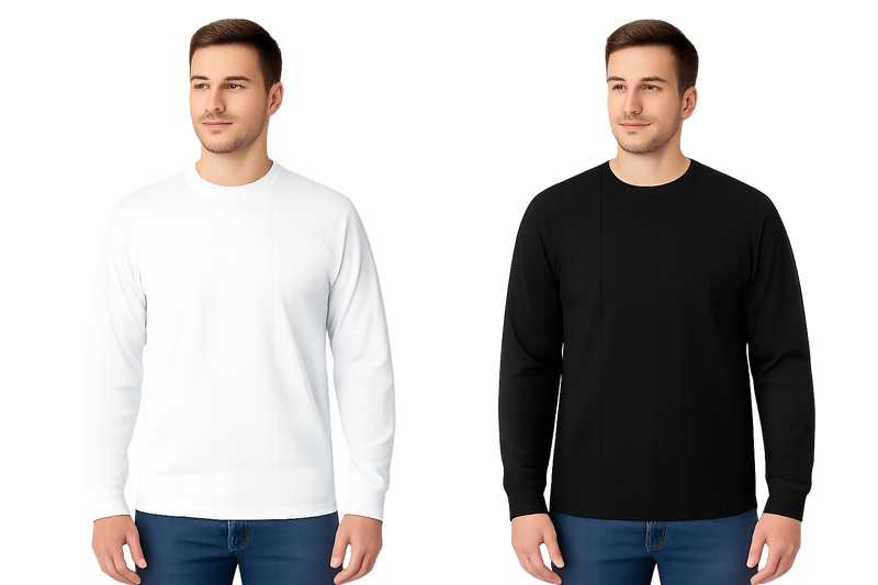 Mashh Gear 2-Pack Heavy Weight 7.70 Oz Soft Long Sleeves T-Shirts