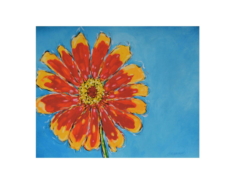 Daisy Print - Matted Print on Paper 11x14