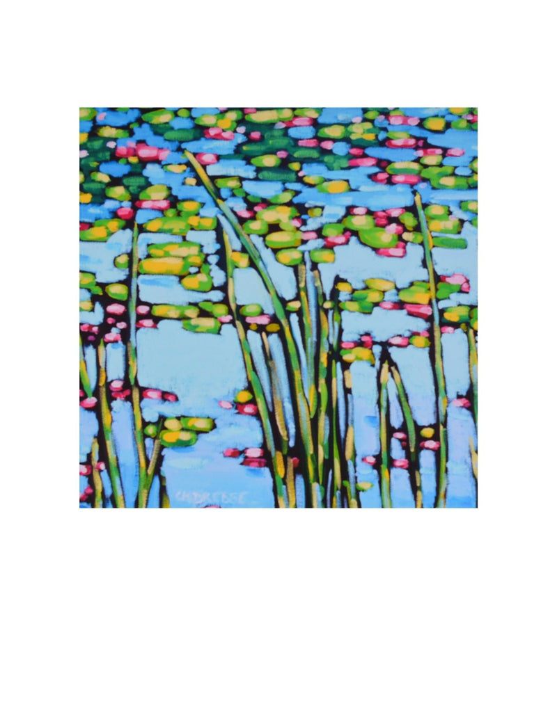 Waterlilies II Print - Matted Print on Paper 11x14