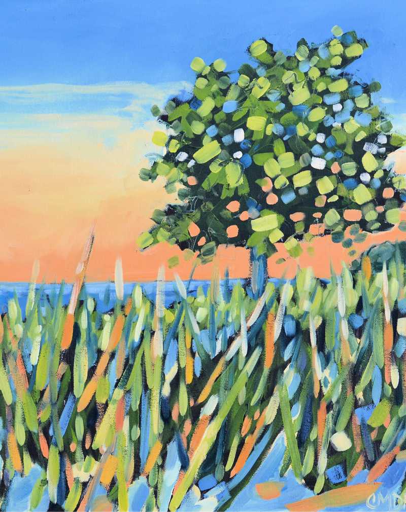 "Time to Unwind" Beach Print on Paper, Wood Panel- Wall Art Home Decor