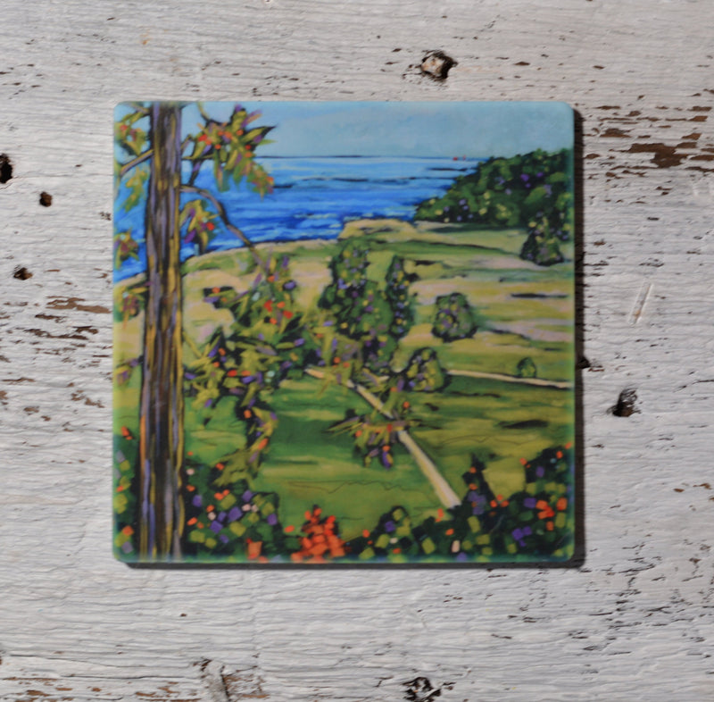 Coaster/ Trivet/ Magnet: Rosy Mound, Grand Haven, Michigan, Beach, Sand Dunes, Lake Michigan