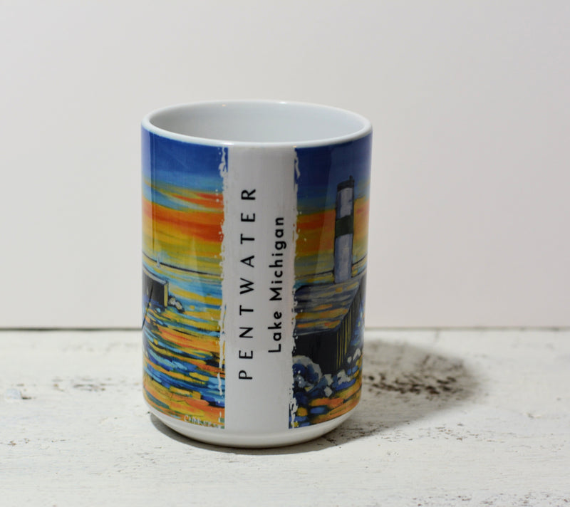 Drinkware - Pentwater Lighthouse Sunset