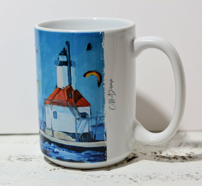 Drinkware-Saint Joseph Michigan Lighthouse