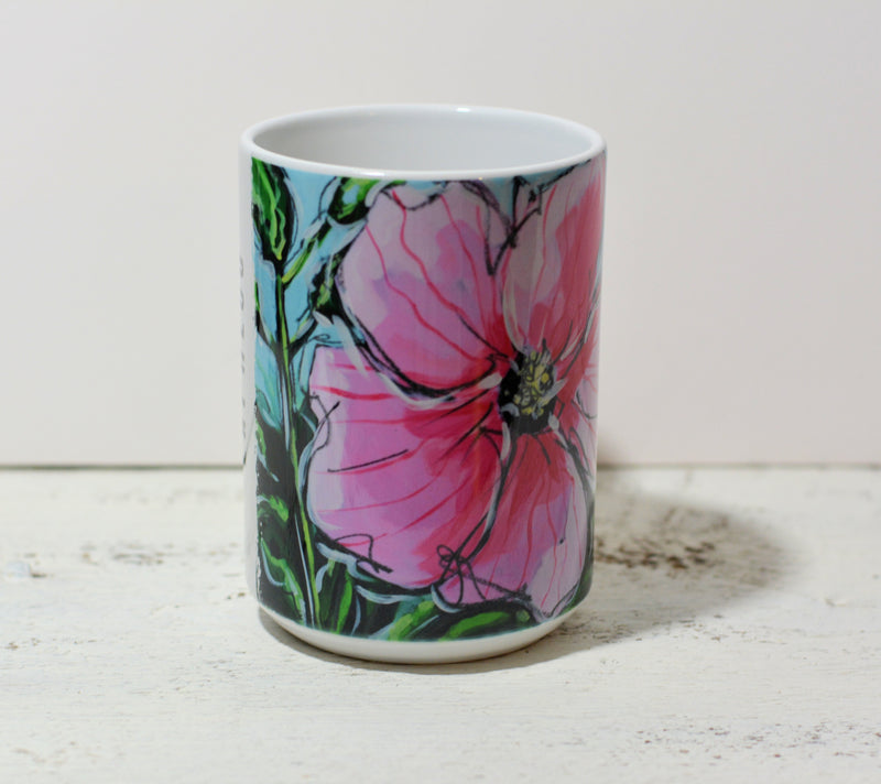 Drinkware-Pink Hibiscus