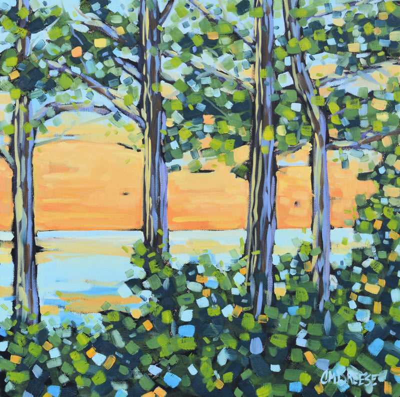 SOLD "Maranatha Sunset" Oil Painting on Canvas, Artist Christi Dreese