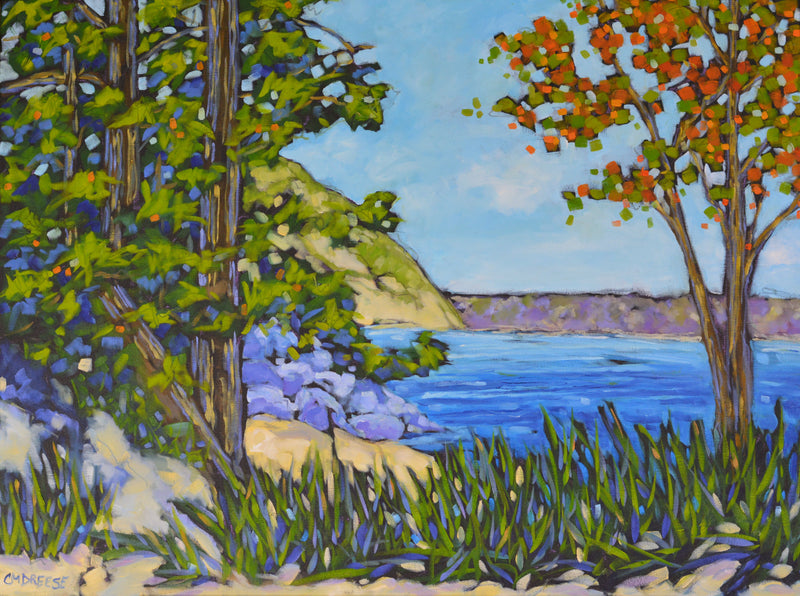 "Slow Living at the Lake" Giclee Print on Paper or Canvas. Michigan Artist Christi Dreese