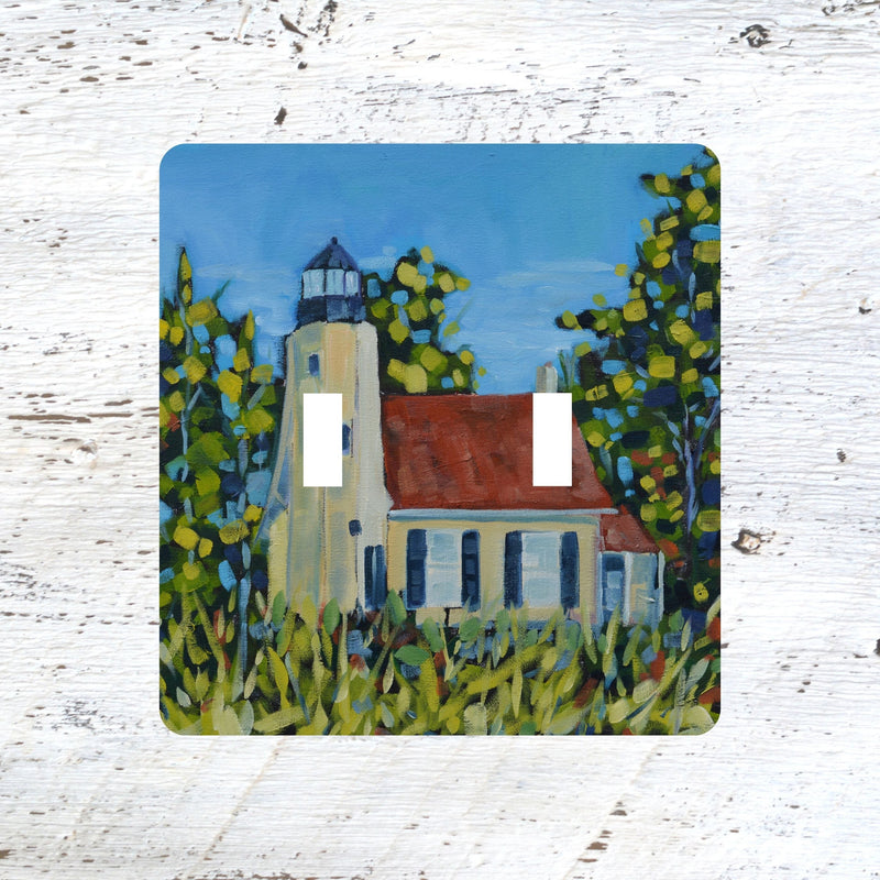 Switch Plates: "White River Lighthouse" Whitehall, Michigan