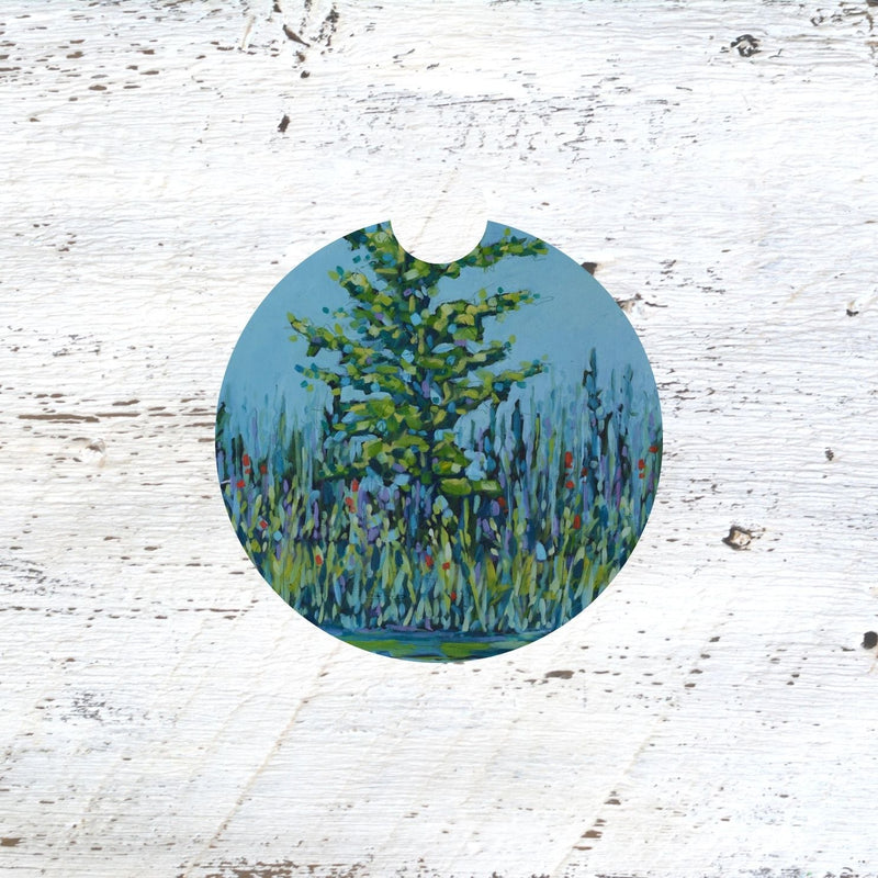 Car Coaster:  Still Waters, Wild Spirit. Artist Christi Dreese