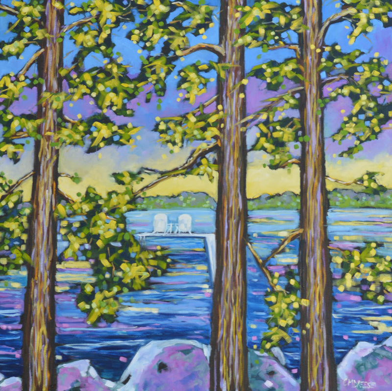 "Weekend Getaway" Oil Painting on Canvas, Sunset Painting Art, Artist Christi Dreese