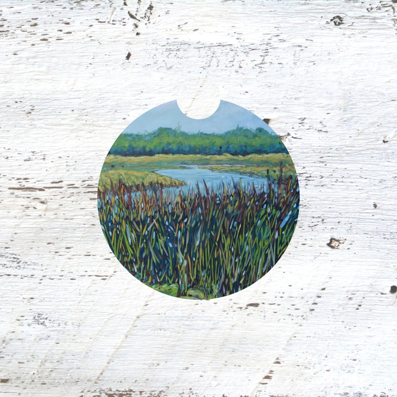 Car Coaster:  Journeys Have Secret Destinations. Artist Christi Dreese