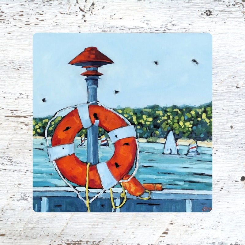 Coaster/ Trivet/ Magnet: Sailing Through the Summer Along the Eastern Shoreline