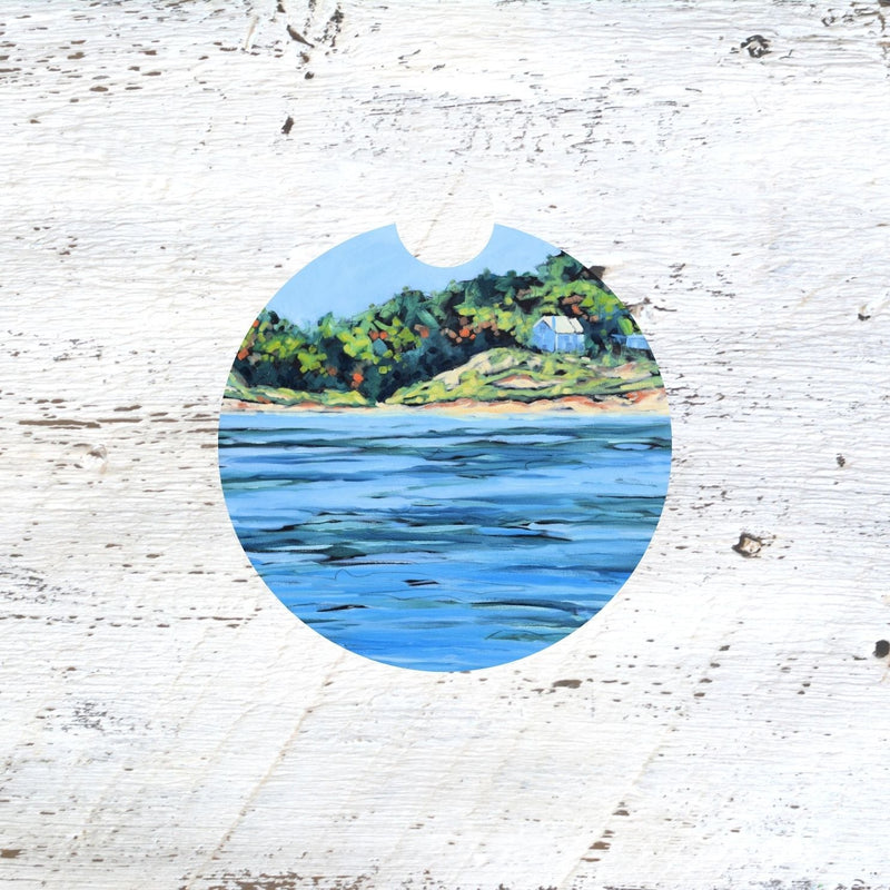 Car Coaster:  The Shores of Lake Michigan. Artist Christi Dreese