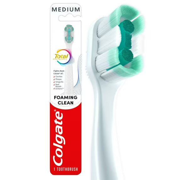 Total Active Prevention Foaming Clean Toothbrush - Medium