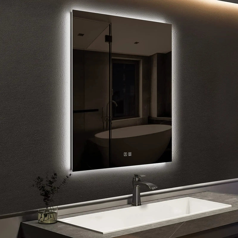 Compact Sleek Backlit LED Bathroom Mirror