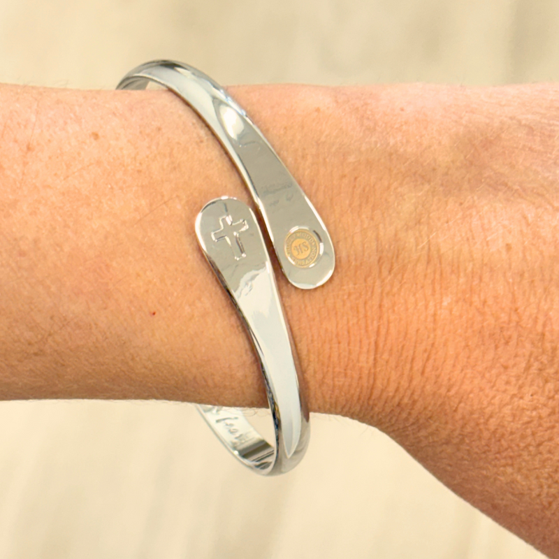 Cross Bracelets, Faith Bracelets, Engraved Bracelets Let your faith be bigger than your fear