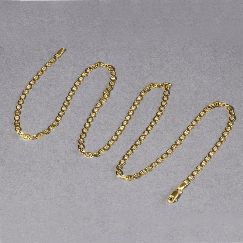 10k Yellow Gold Mariner Link Chain (3.20 mm)