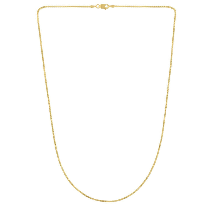 Popcorn Chain in 14k Yellow Gold (1.30 mm)