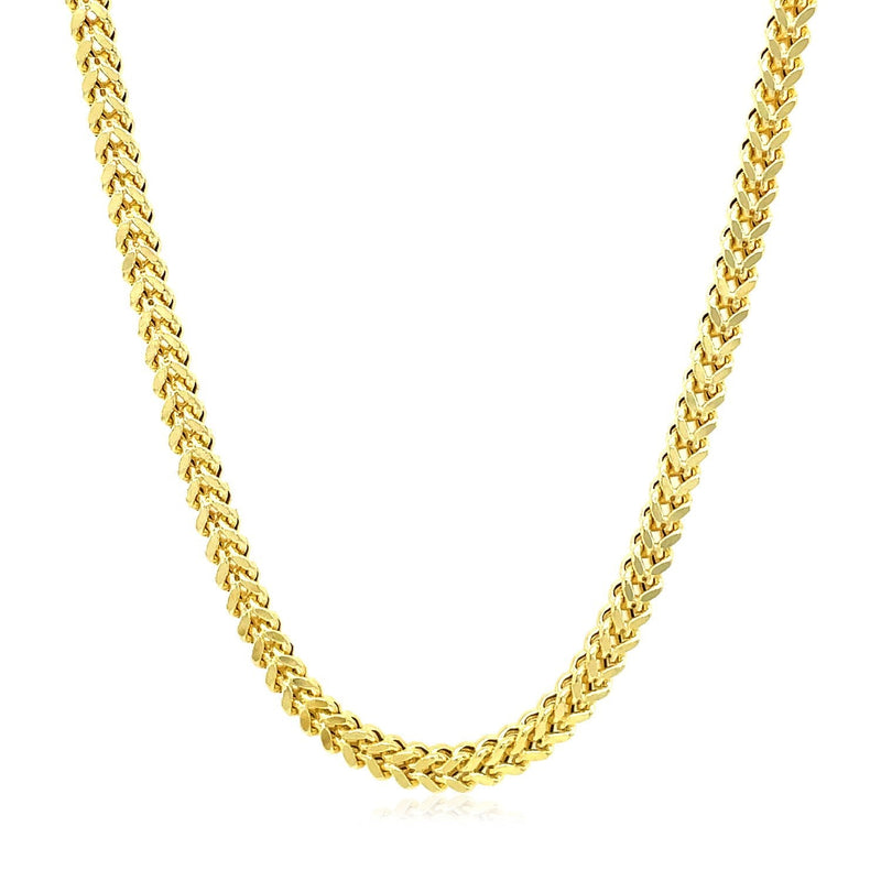 14K Yellow Gold Square Franco Chain (5.30 mm)