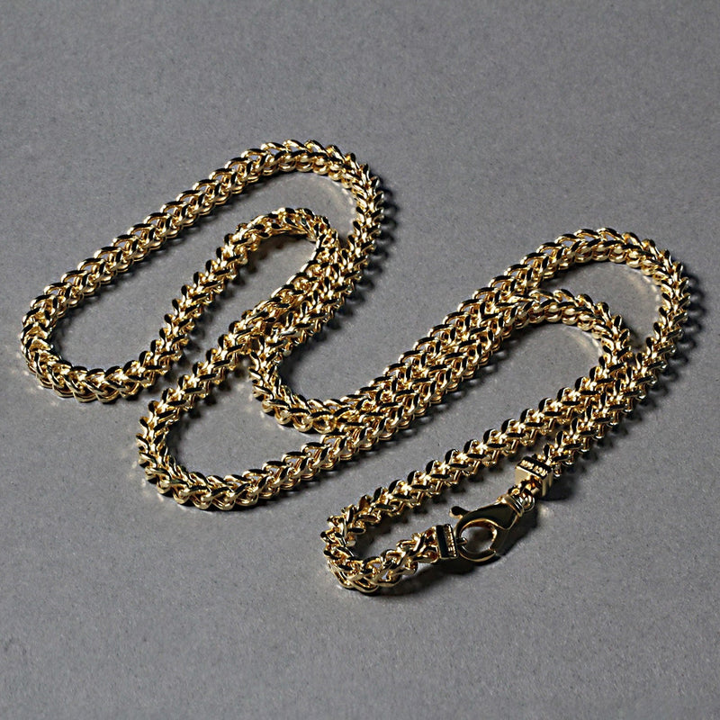 14K Yellow Gold Square Franco Chain (5.30 mm)