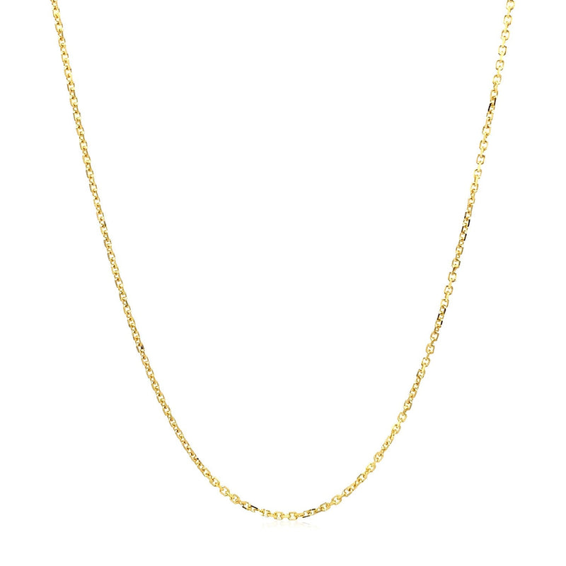 18k Yellow Gold Cable Chain (1.10 mm)