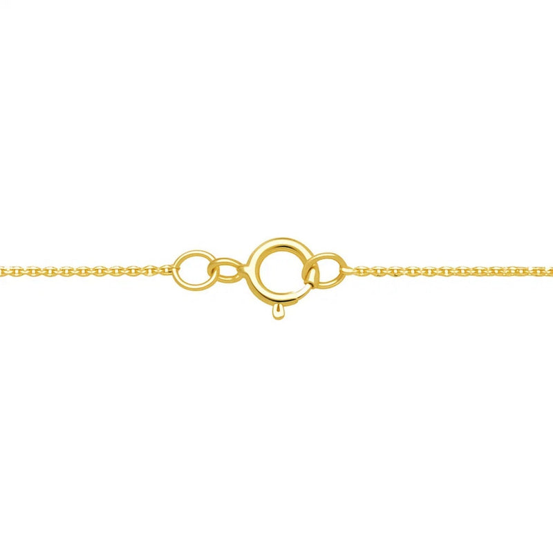 Crab Necklace in 10K Two Tone Yellow Gold