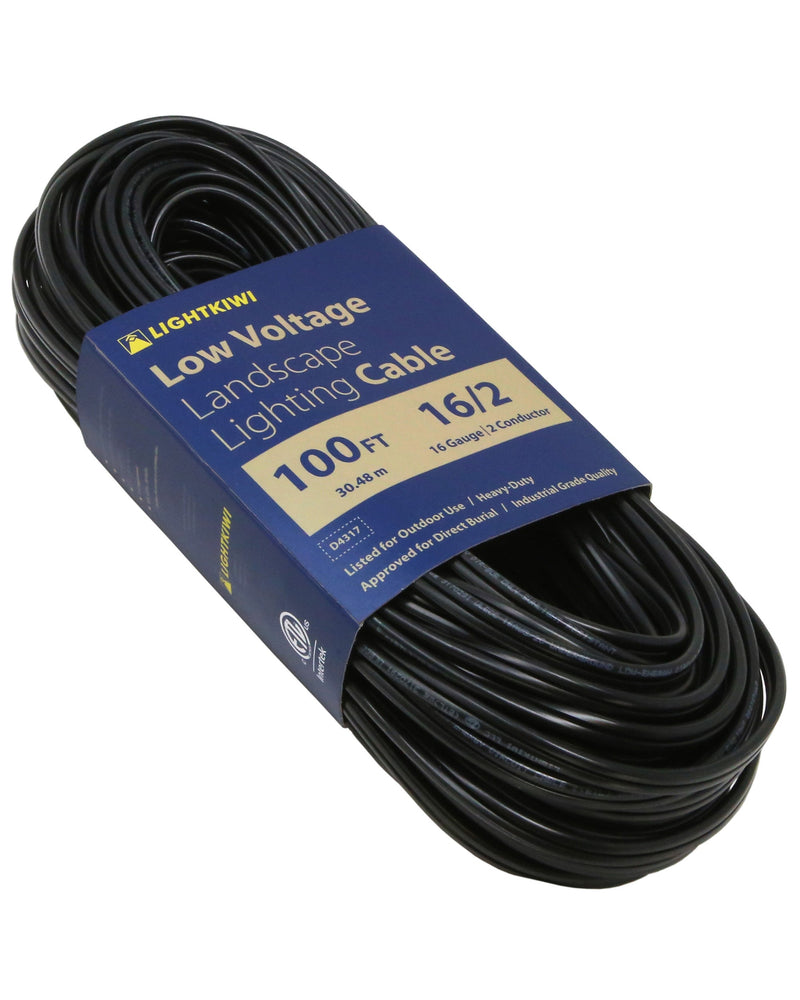 100ft Low Voltage Wire - 16/2 Landscape Lighting Direct Burial
