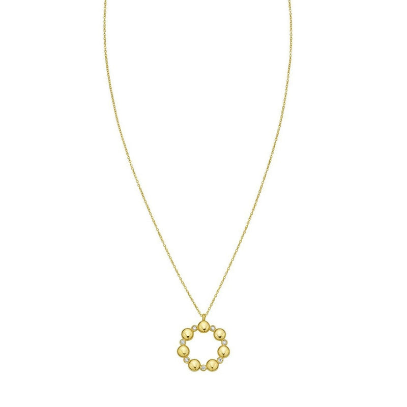 14K Yellow Gold Diamond Cut Cable Chain Necklace