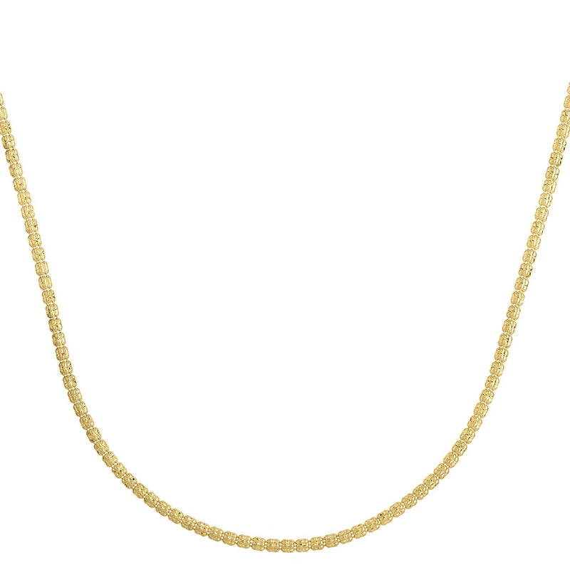 Ice Barrel Chain in 14k Yellow Gold (2.7 mm)