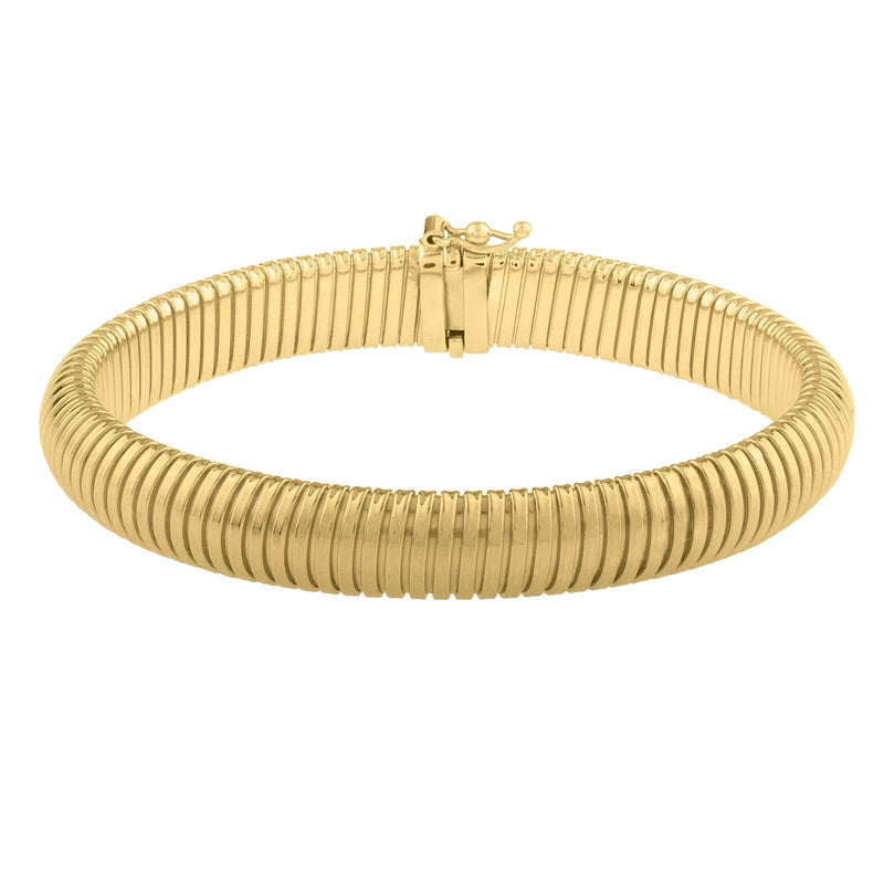 Tubogas Bracelet in 14K Yellow Gold (9.00 mm)