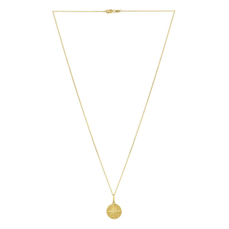 North Star Talisman Necklace in 14K Yellow Gold
