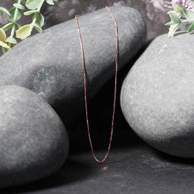 18k Rose Gold Classic Box Chain (0.60 mm)
