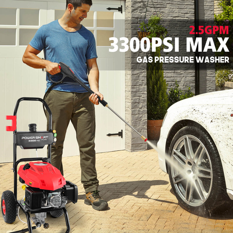 3300PSI 2.5GPM 201cc Gas Pressure Washer DB1050