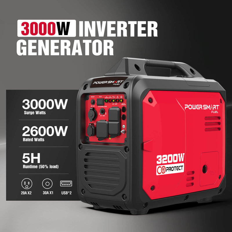 3000W Inverter Gas Generator w/ CO Alert DB5032