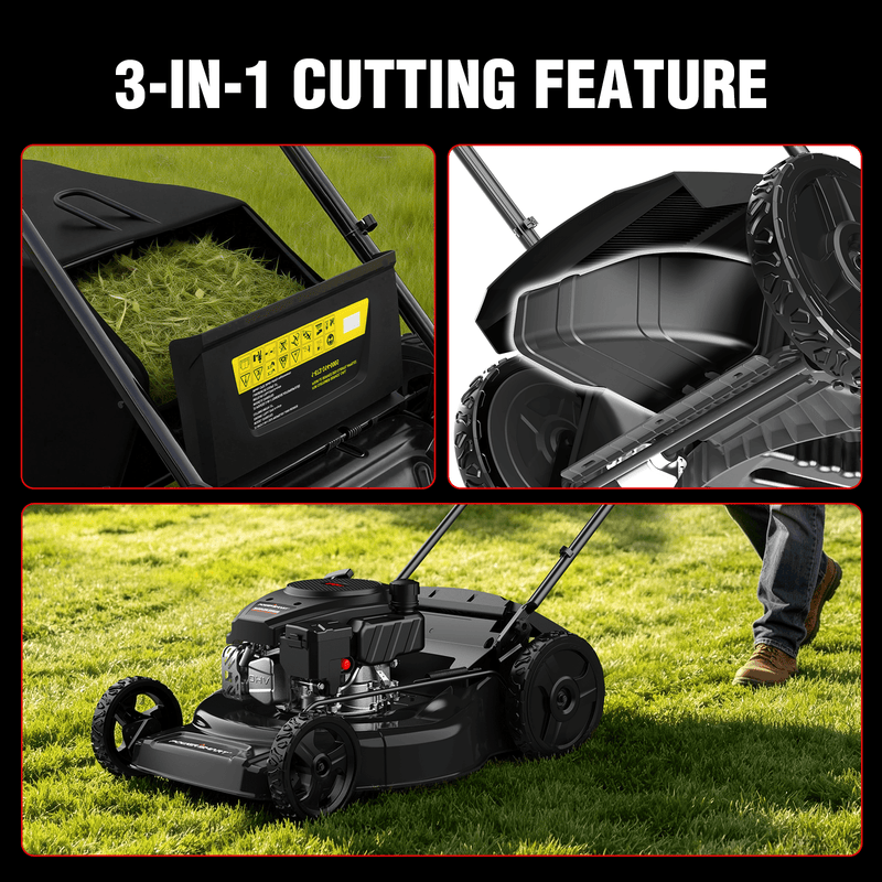 22" 170cc Gas Self-Propelled 3-in-1 Lawn Mower V8622S