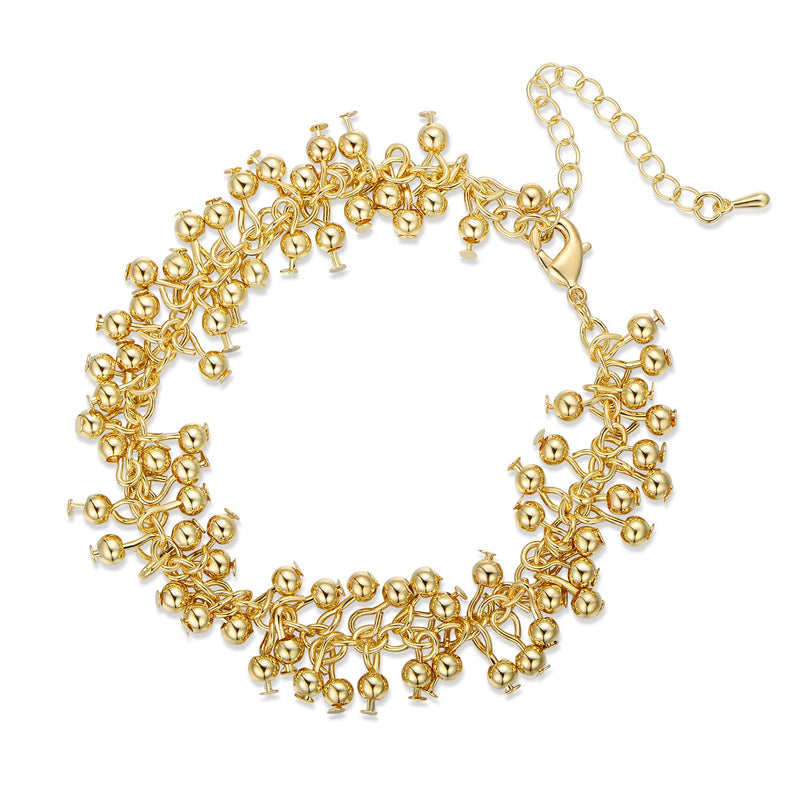 Gold-Tone Bead Drop Bracelet