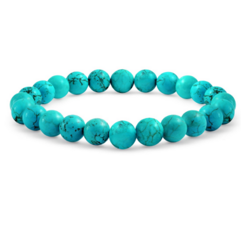 Genuine Turquoise Adjustable Ball Bead Bracelet