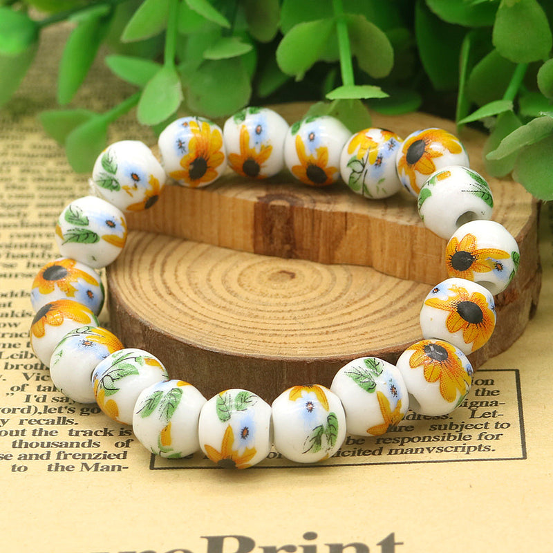 Sun Flower Adjustable Stretch Bracelet