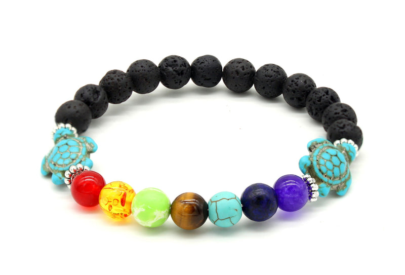 Amy and Annette 7 Genuine Chakra Healing Gemstone Bracelets