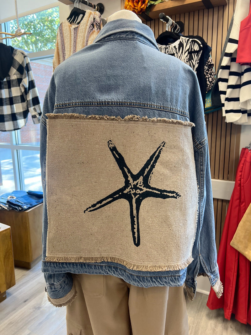 Starfish Patch Jean Jacket