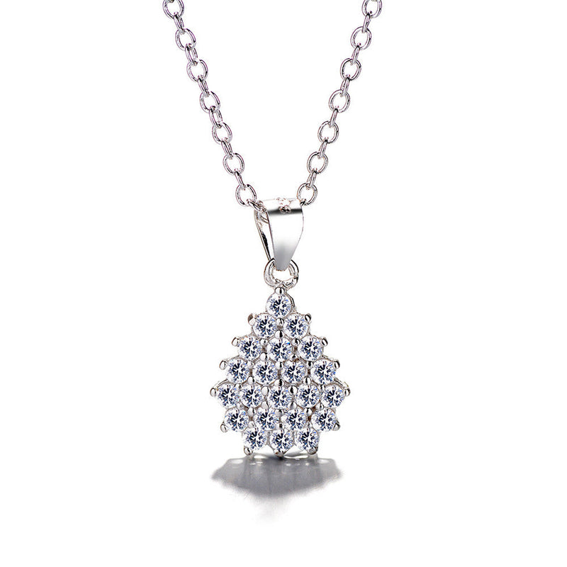 Sterling Silver & Cubic Zirconia Pendant Necklace